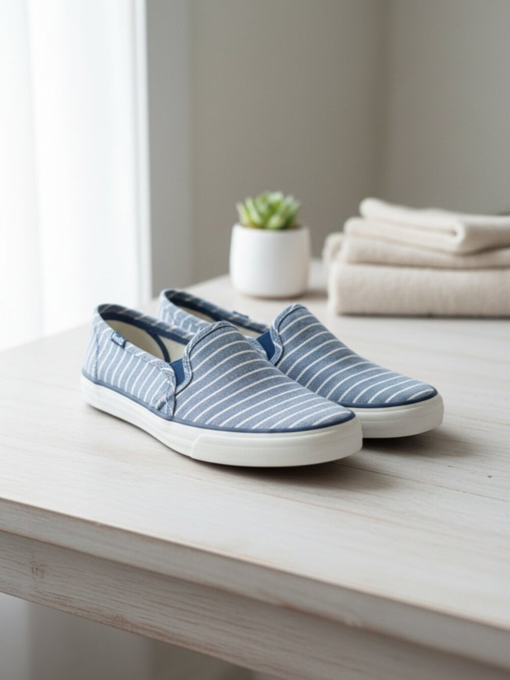 Keds Womens Double Decker Breton Stripe Sneaker